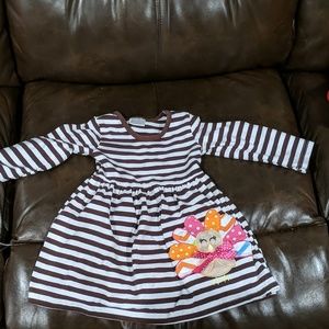 Girls 2t Boutique Thanksgiving turkey dress
